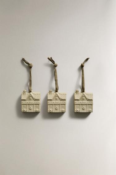CHRISTMAS WHITE POWDERY SCENTED WARDROBE BAR PACK (PACK OF 3) - Various by Zara - Image 0