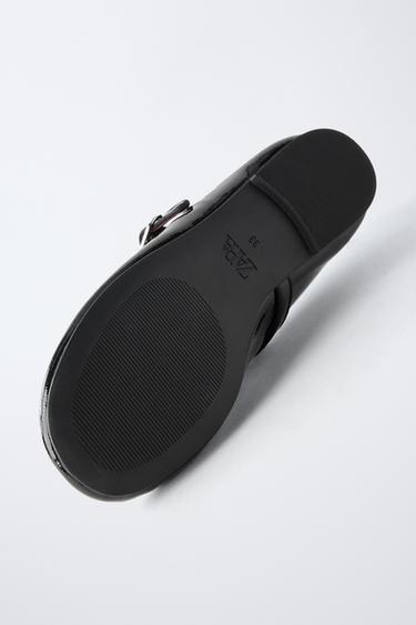T-BAR BALLERINAS WITH HEART DETAIL - Black by Zara - Image 6