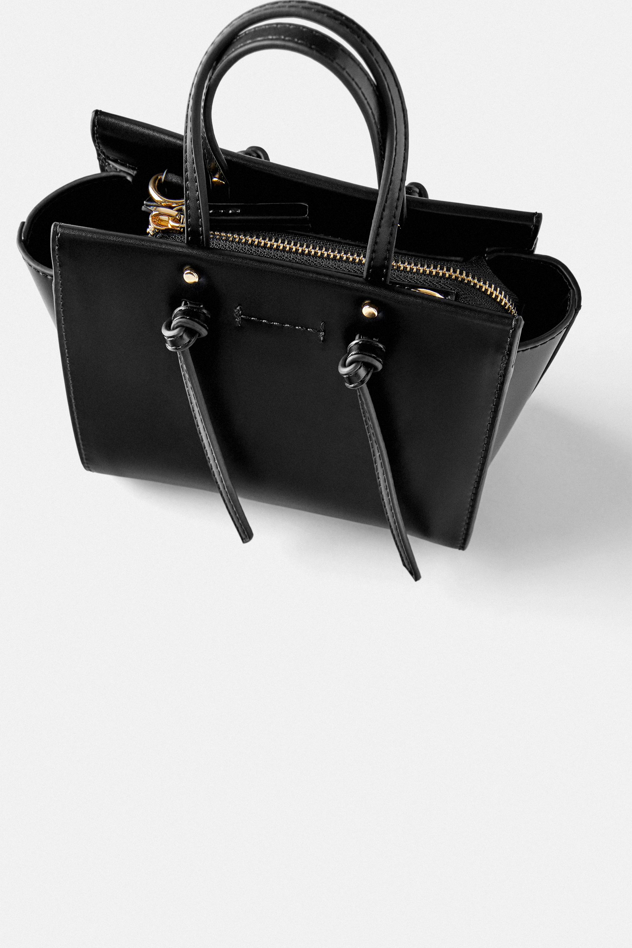 Zara mini bag with knots sale