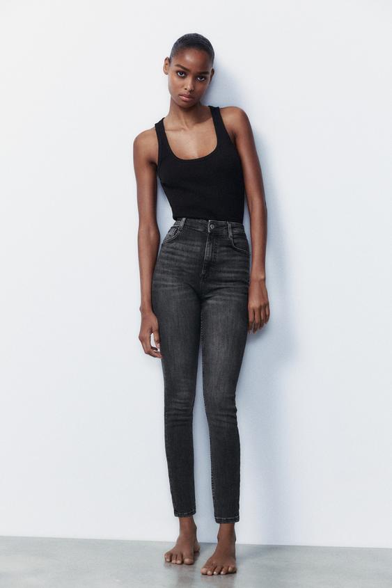 HIGH-WAISTED SCULPT TRF JEANS