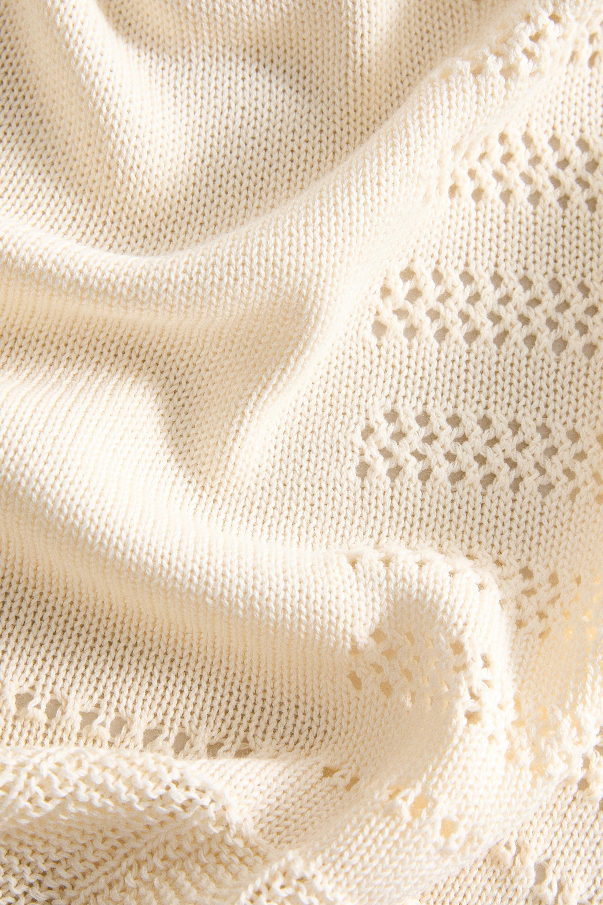 PLAID BÉBÉ COTON AJOURÉ