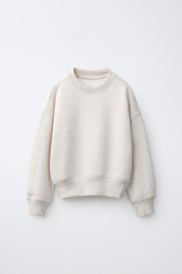 PLAIN JOGGING SWEATSHIRT - Sand / Marl by Zara
