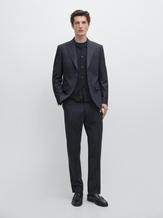100% cool wool suit blazer from Zara - $420