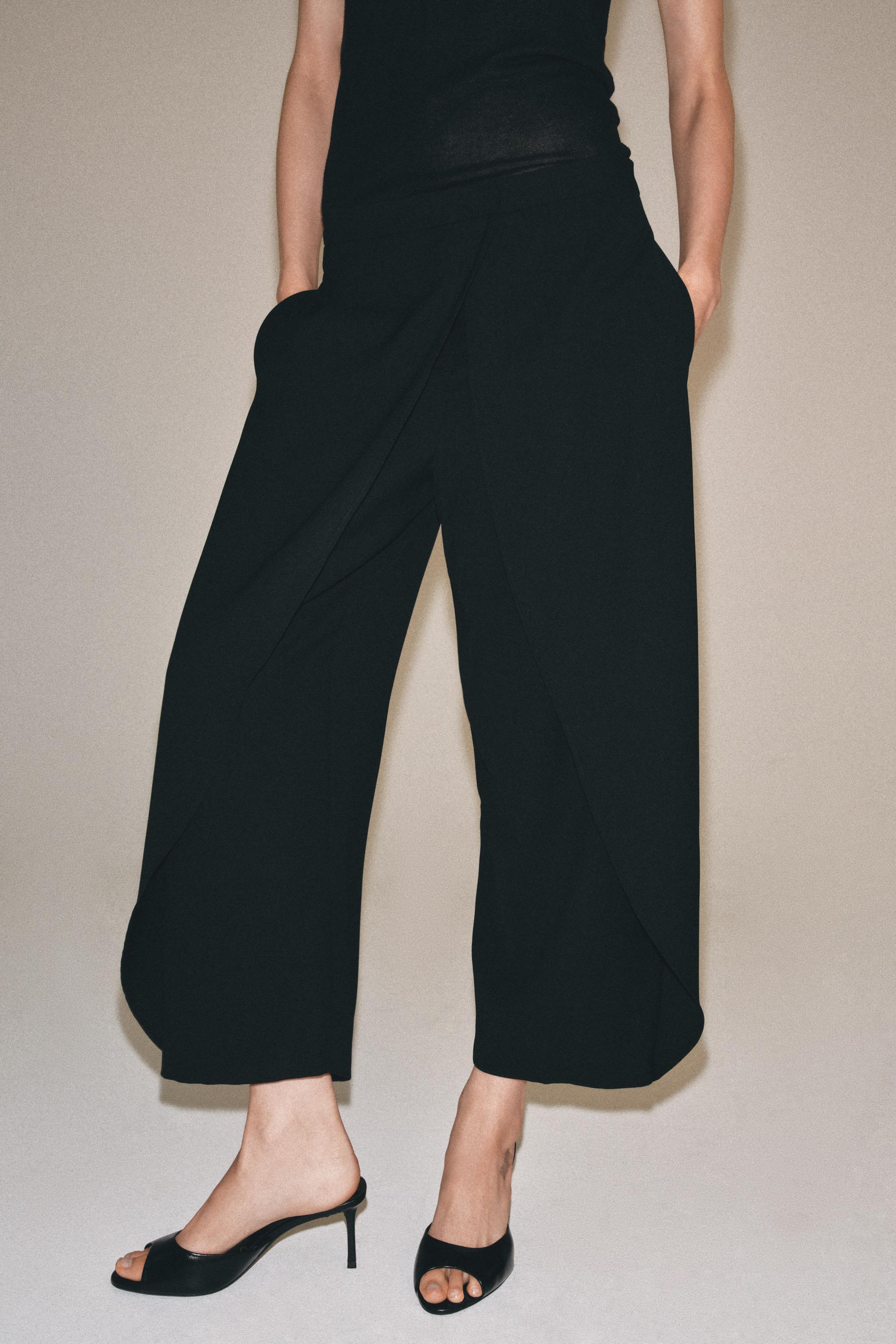 Женские брюки Zara ZW COLLECTION FRONT PLEAT PANTS — фото 2