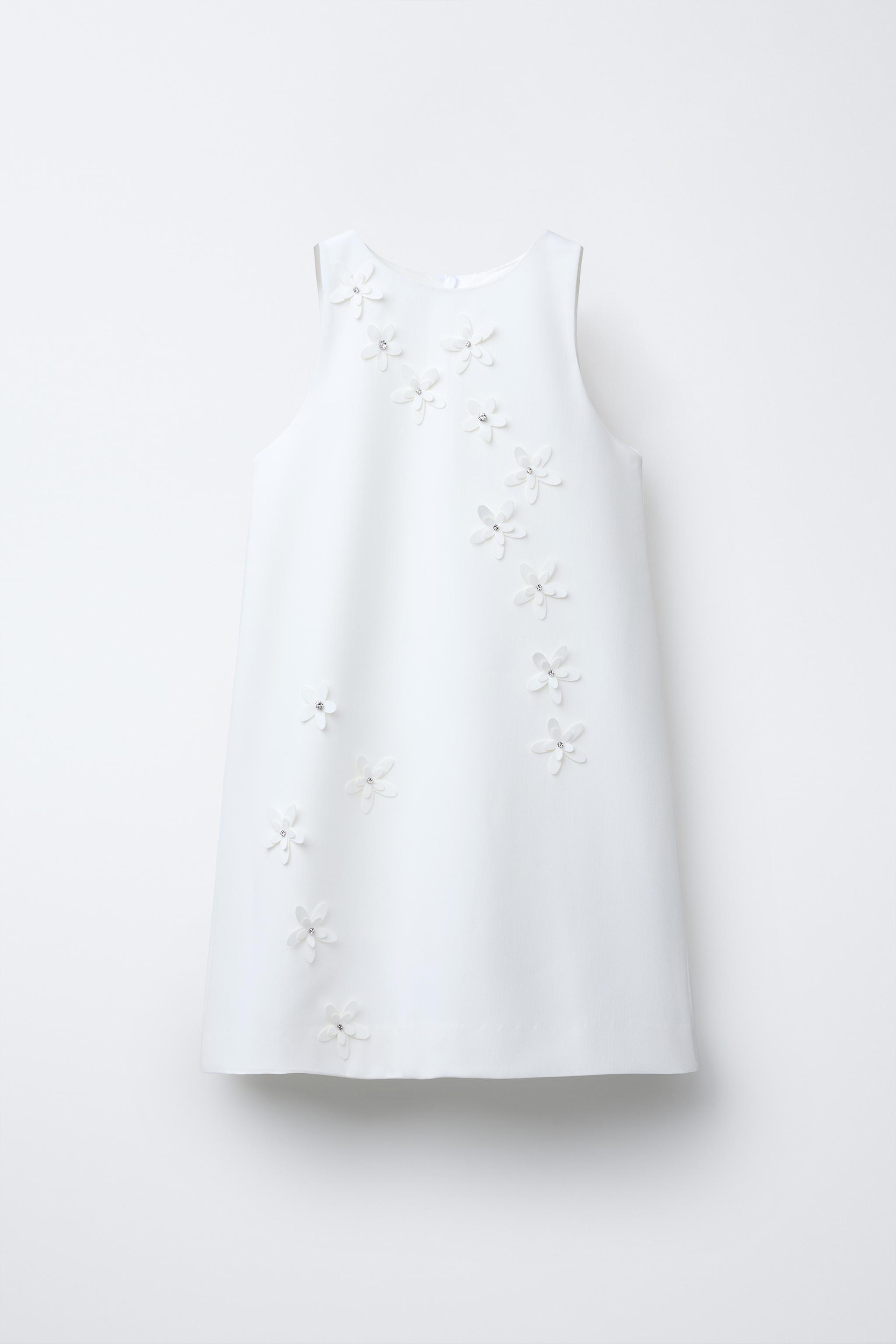 フラワー ワンピース - ホワイト | ZARA Japan / 日本