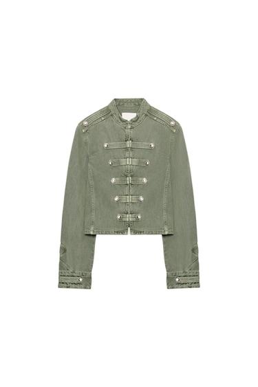 FITTED JACKET WITH BUTTONS - Green by Zara