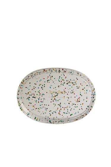 GLITTER RESIN BATHROOM SOAP DISH - Multicoloured by Zara