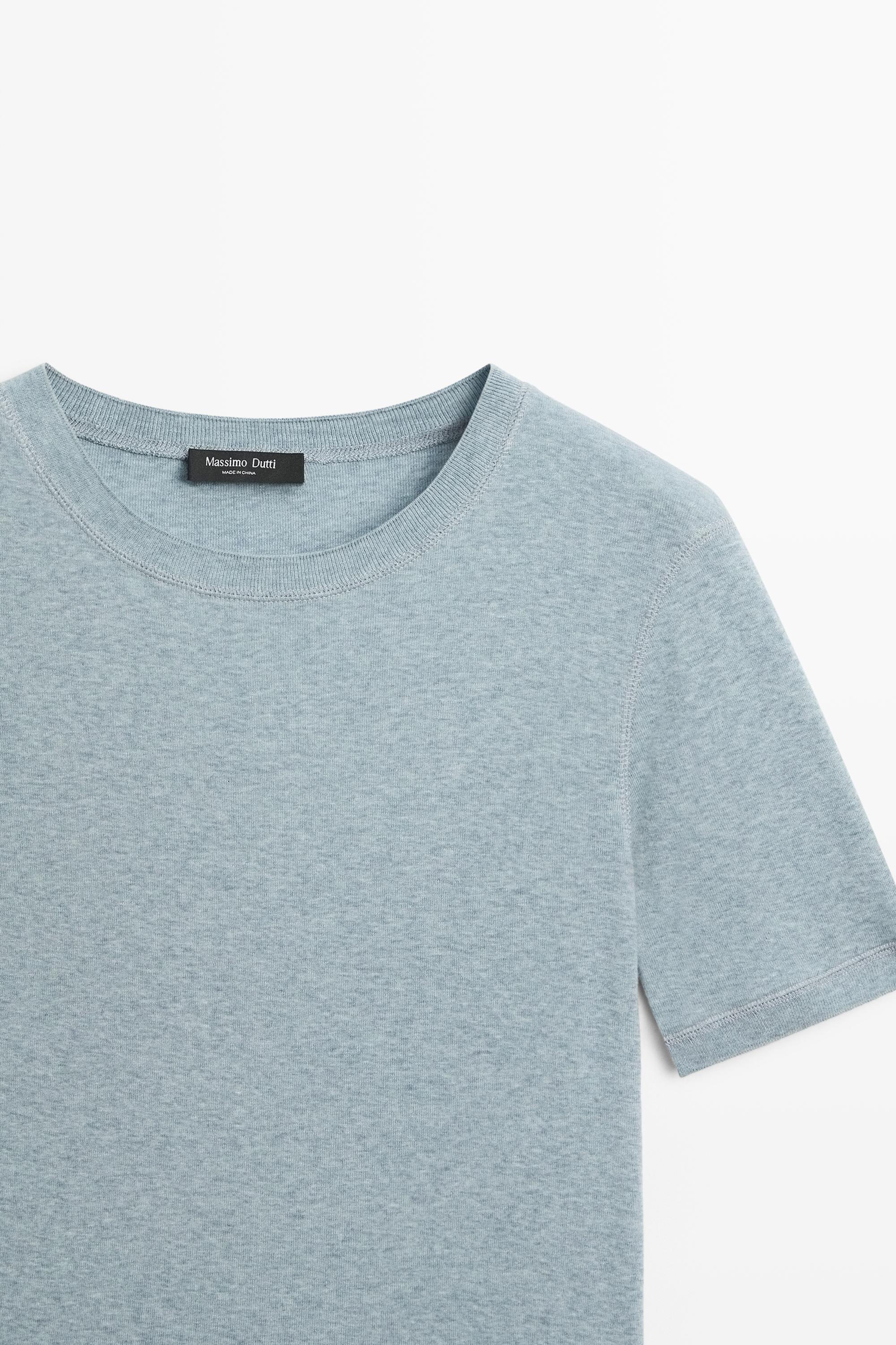 T-shirt à manches courtes en coton mélangé