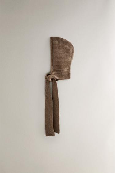 CASHMERE BALACLAVA | BEANIE - Brown / Taupe by Zara - Image 2
