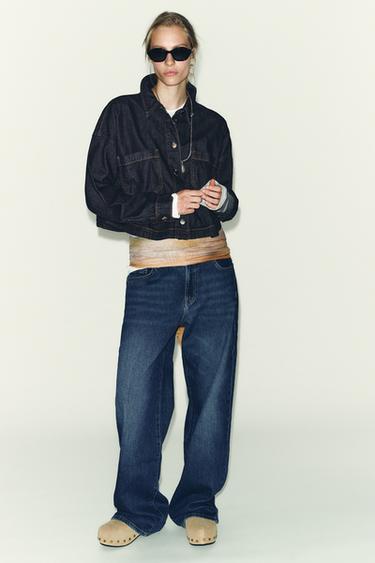 قميص Z1975 قصير DENIM - أزرق by Zara