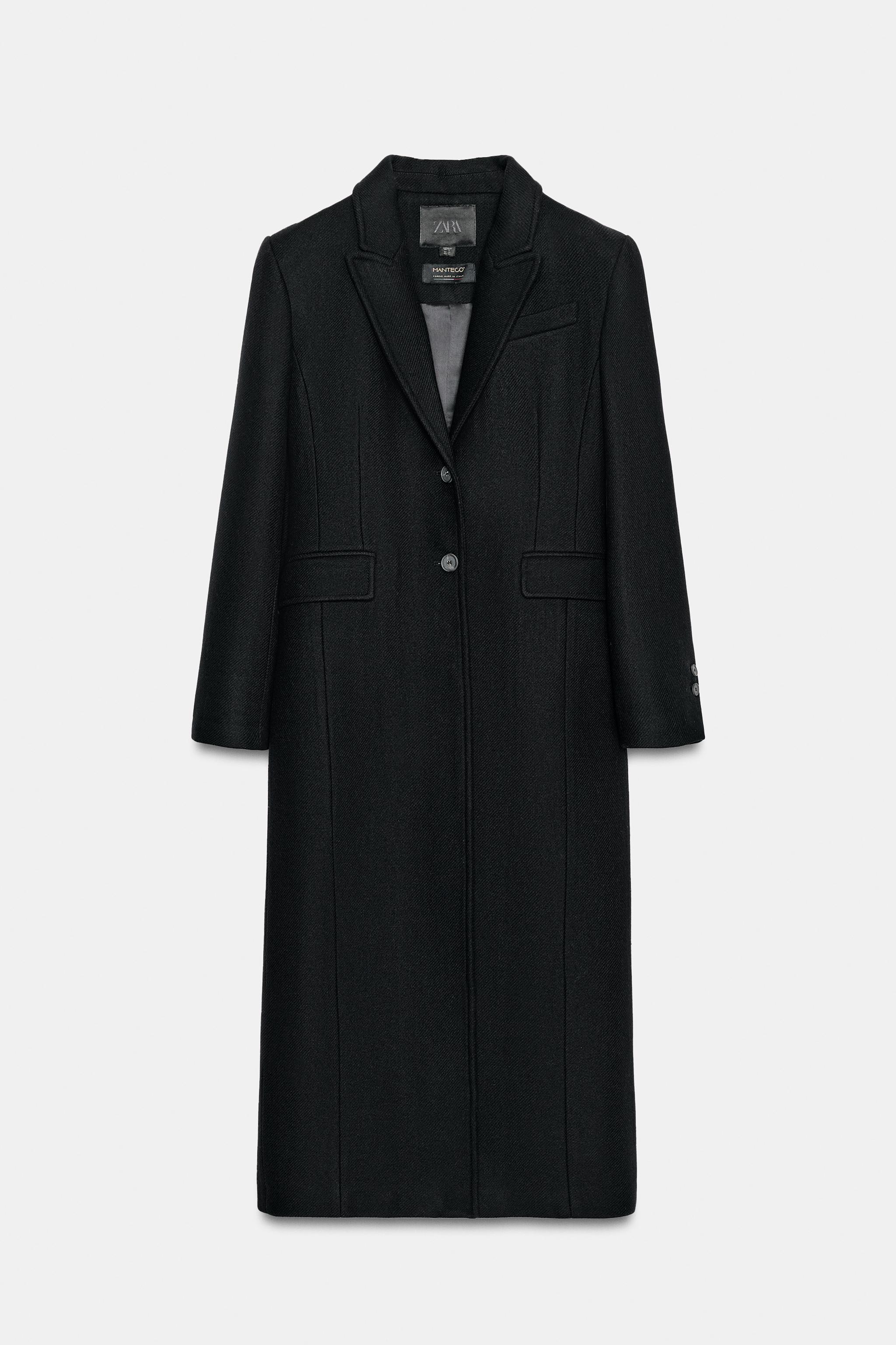 CASACO AJUSTADO ZW COLLECTION - Preto | ZARA Brasil
