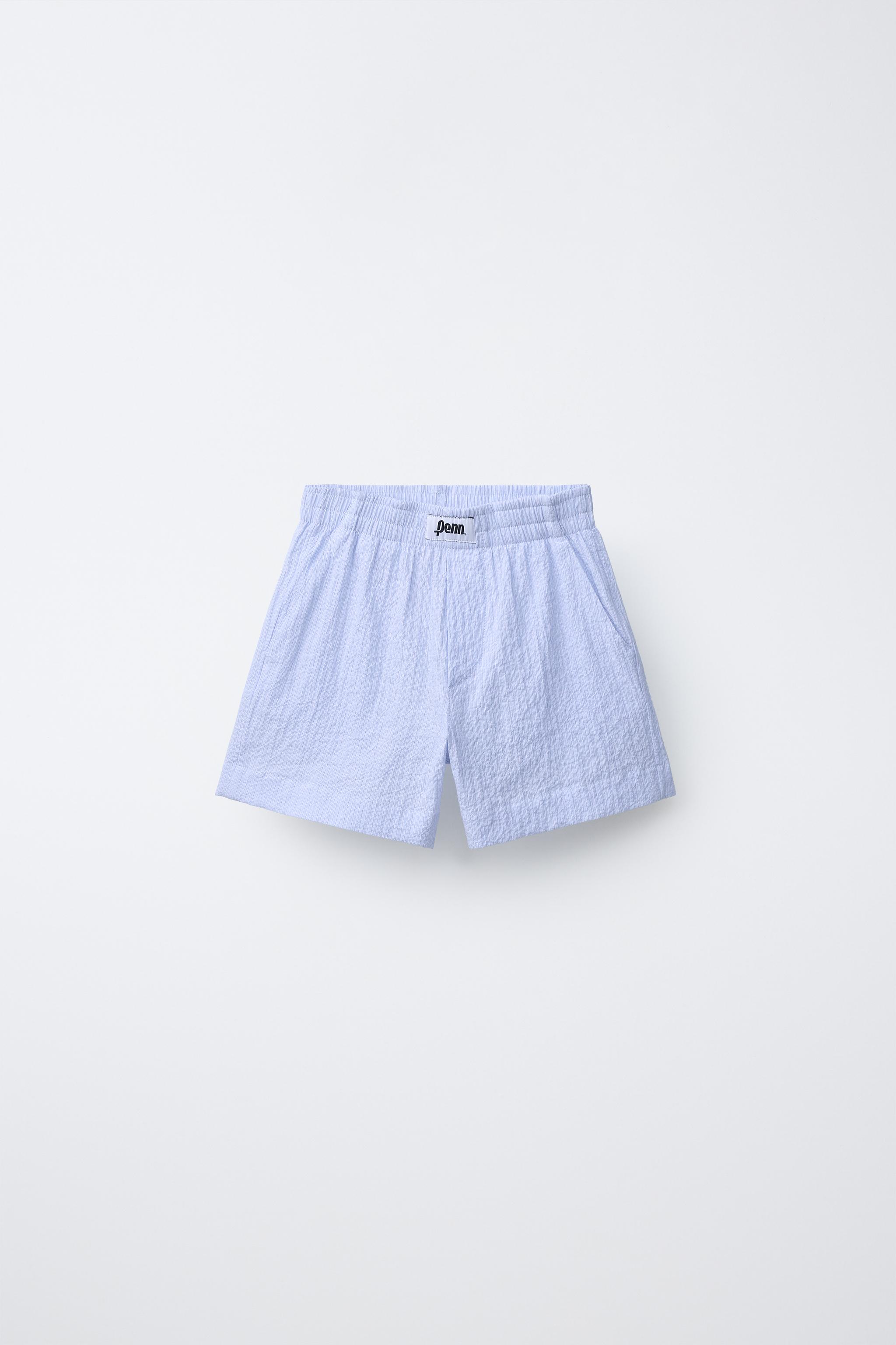PENN © ストライプ柄バミューダパンツ - ライトブルー | ZARA Japan / 日本