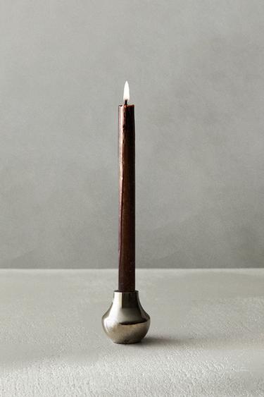 SILVER ALUMINIUM TEALIGHT HOLDER - P by Zara - Image 5