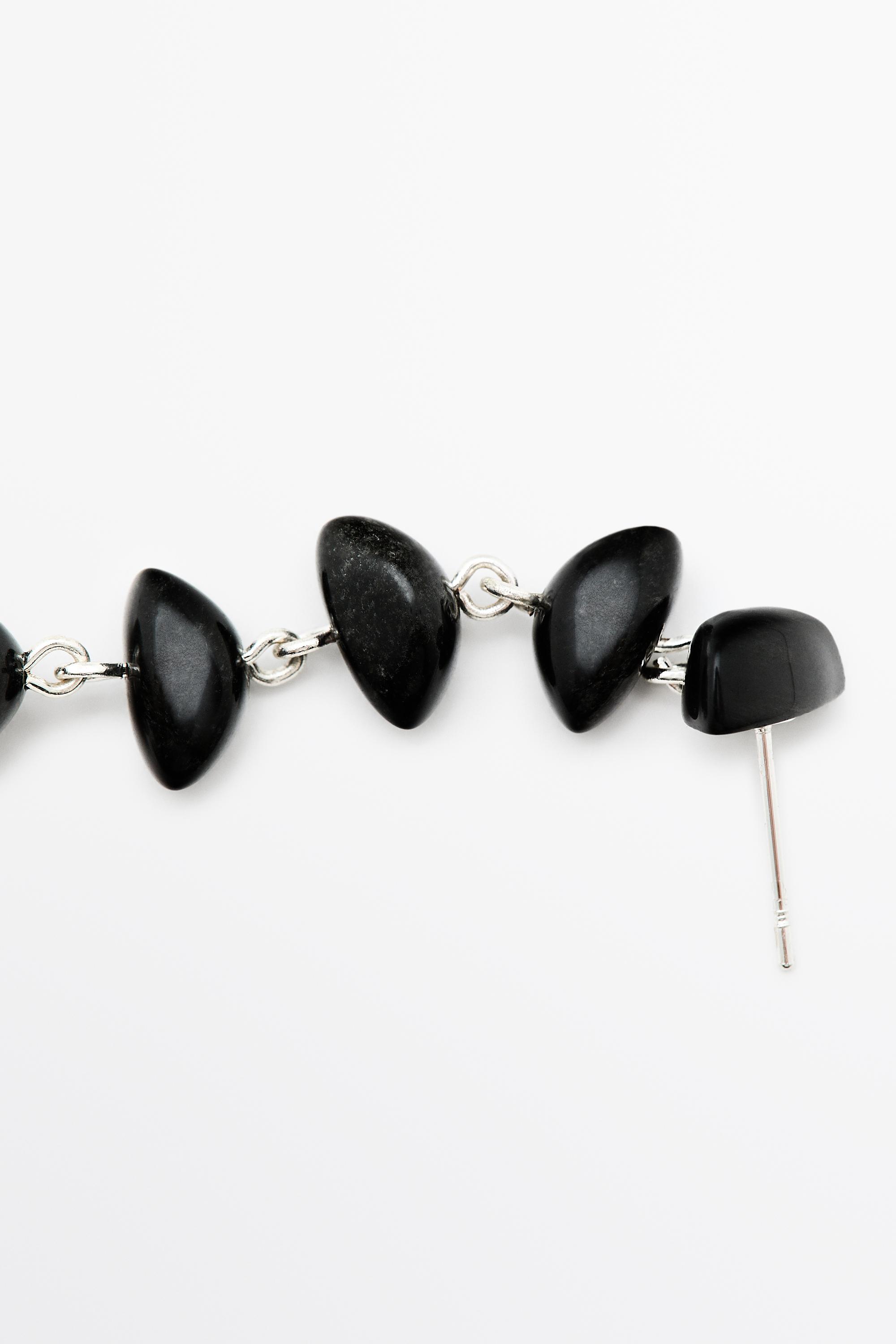 Gemstone dangle earrings