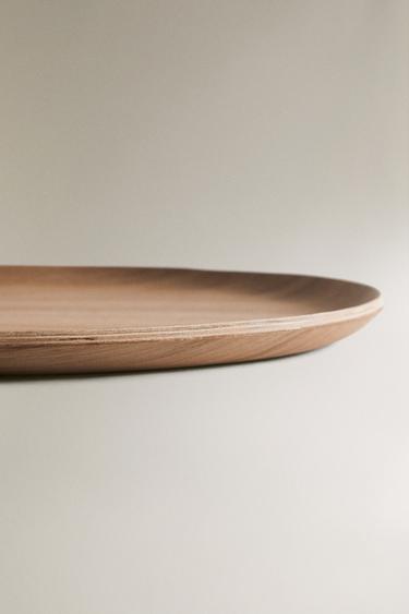 OVAL WOOD TRAY - Light beige by Zara - Image 3