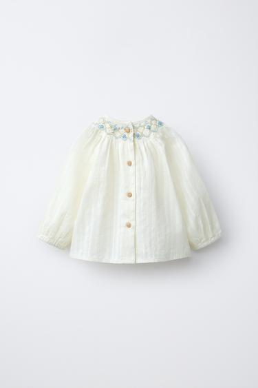 DOBBY BOBBLE SHIRT - Pastel green by Zara - Image 1