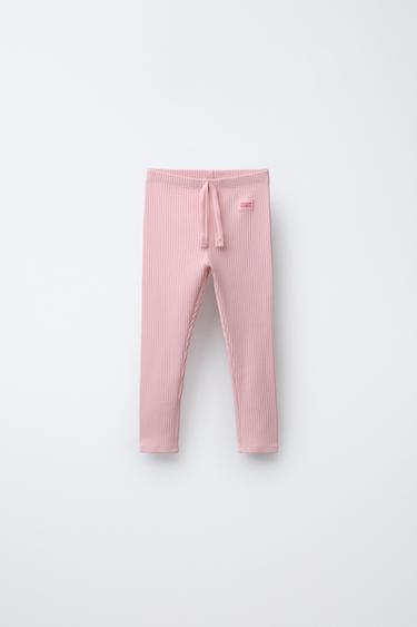 LEGGING CANELADA ETIQUETA - Rosa-pastel da Zara