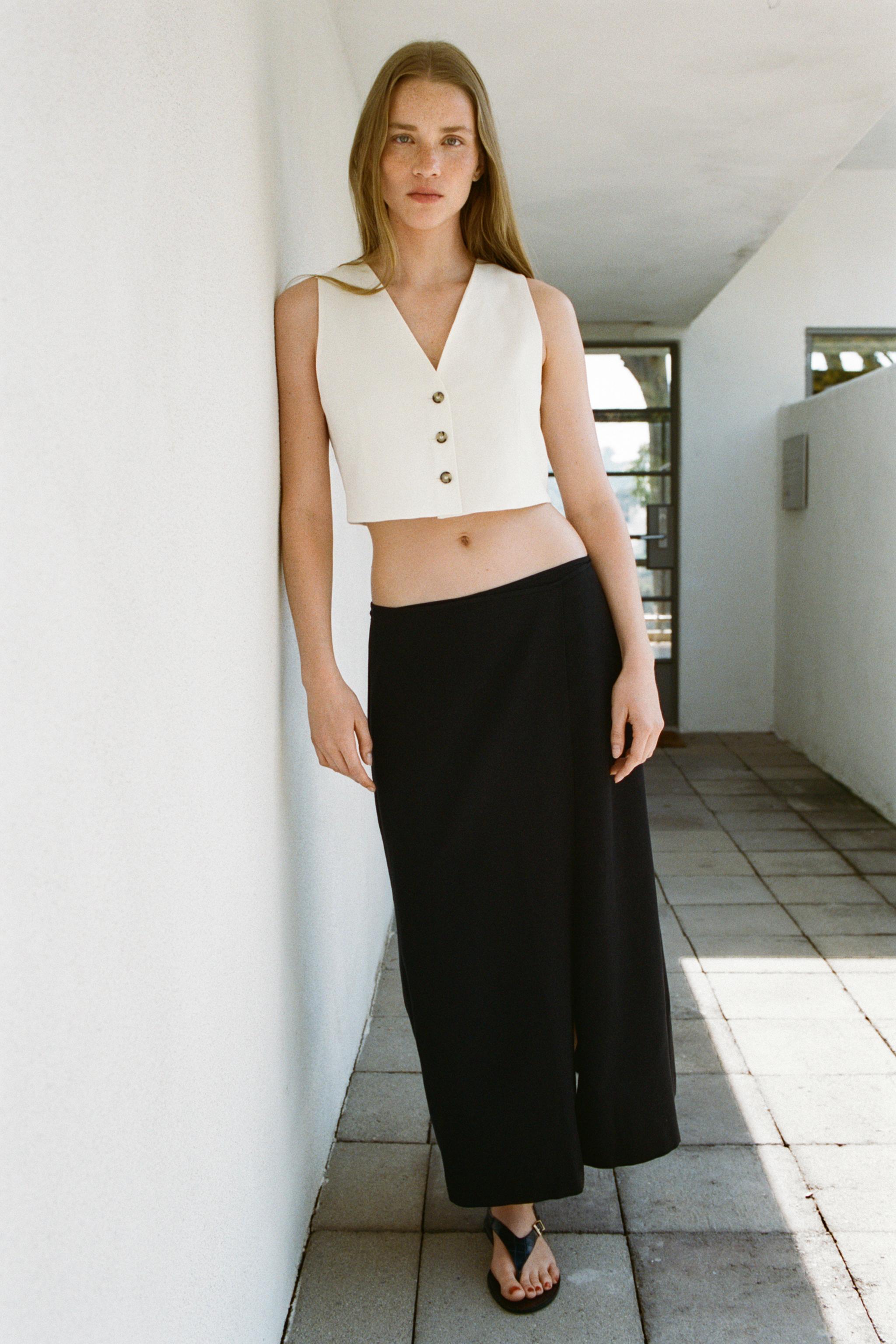 カットアウト ベスト - エクリュ | ZARA Japan / 日本 カットアウト ベスト - エクリュ | ZARA Japan / 日本
