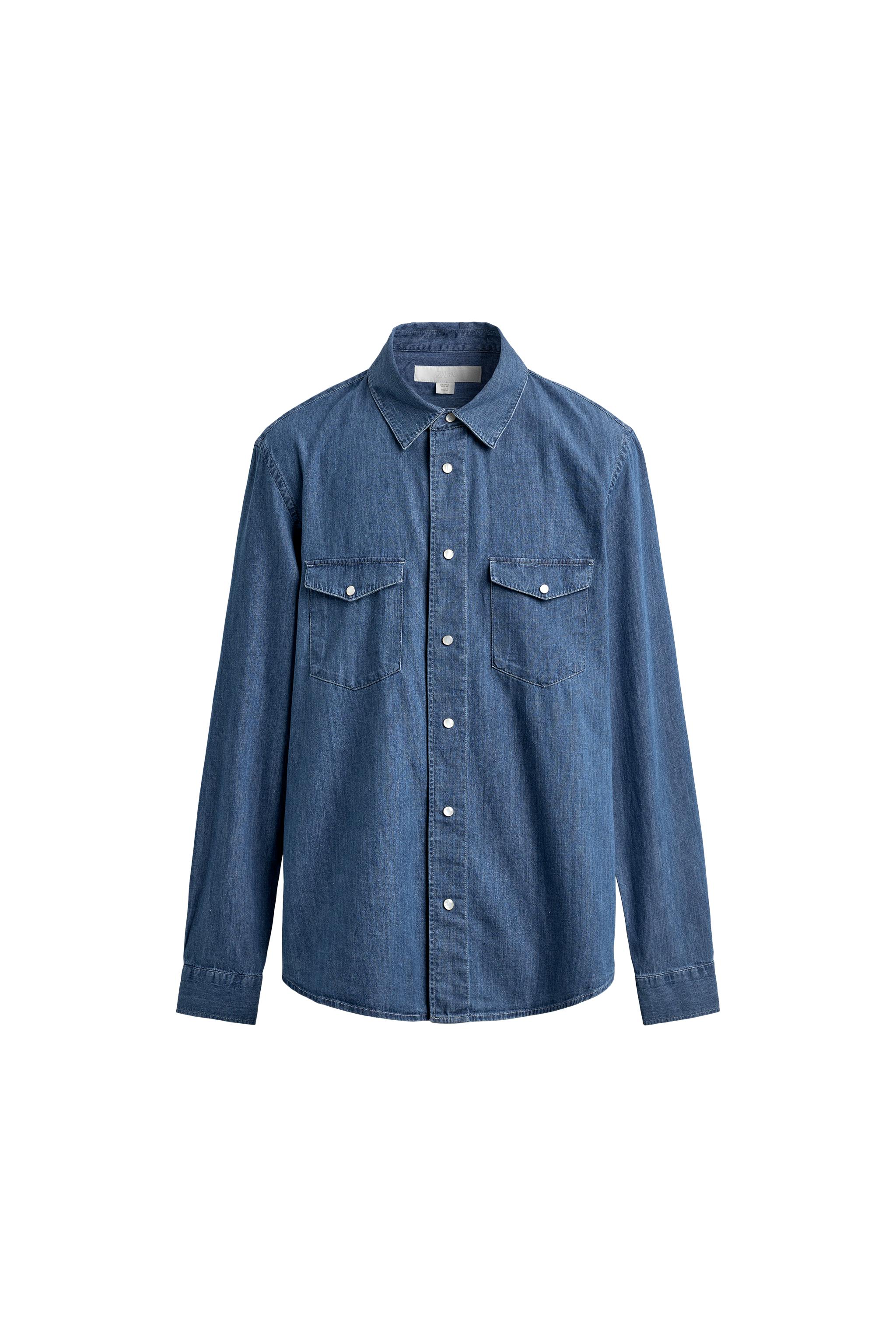 ZARA ザラ デニムシャツ 確認用 ZARA】デニムシャツ購入｜スキッパータイプで顔まわりをスッキリ着たい