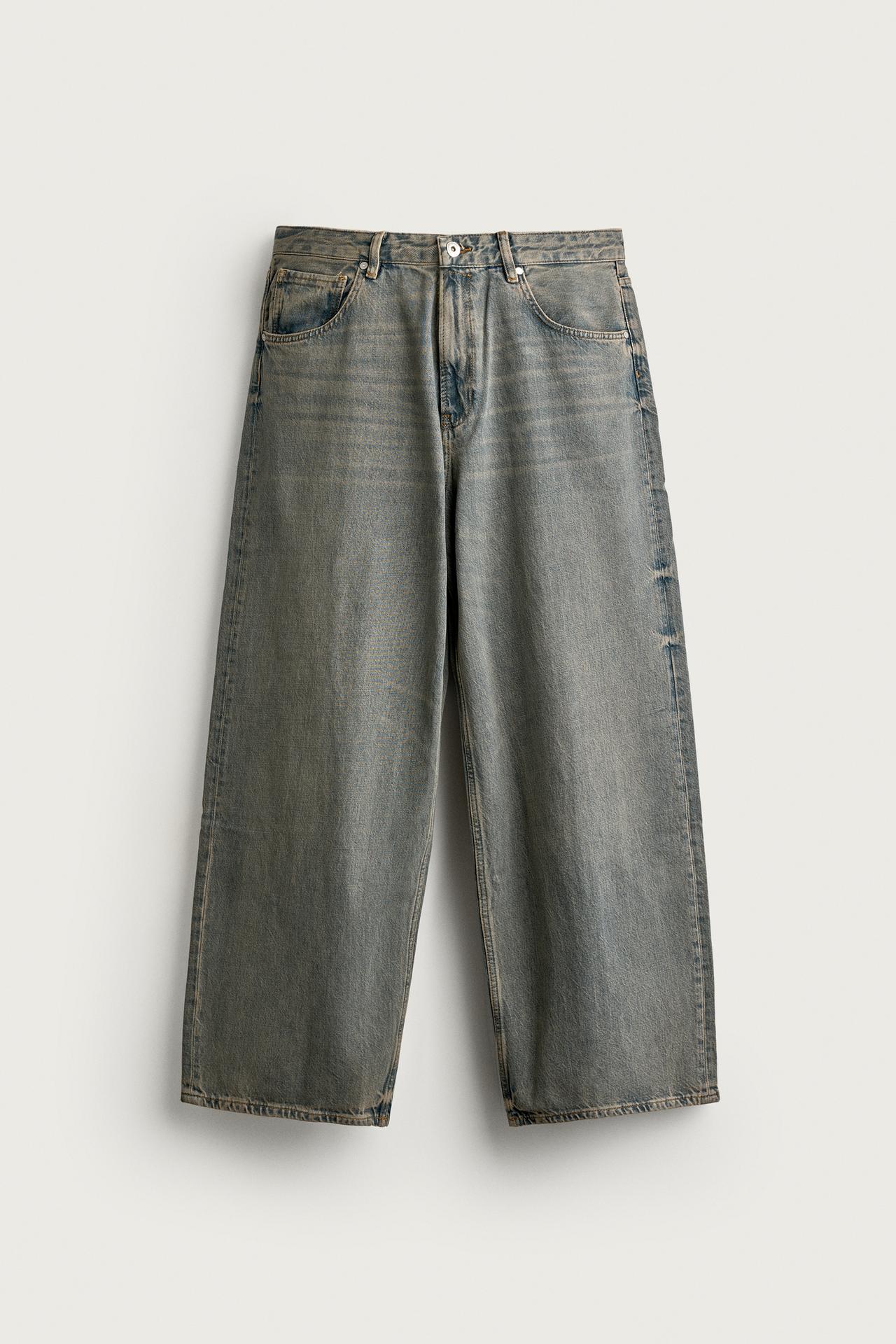BAGGY FIT JEANS — Blue / Green