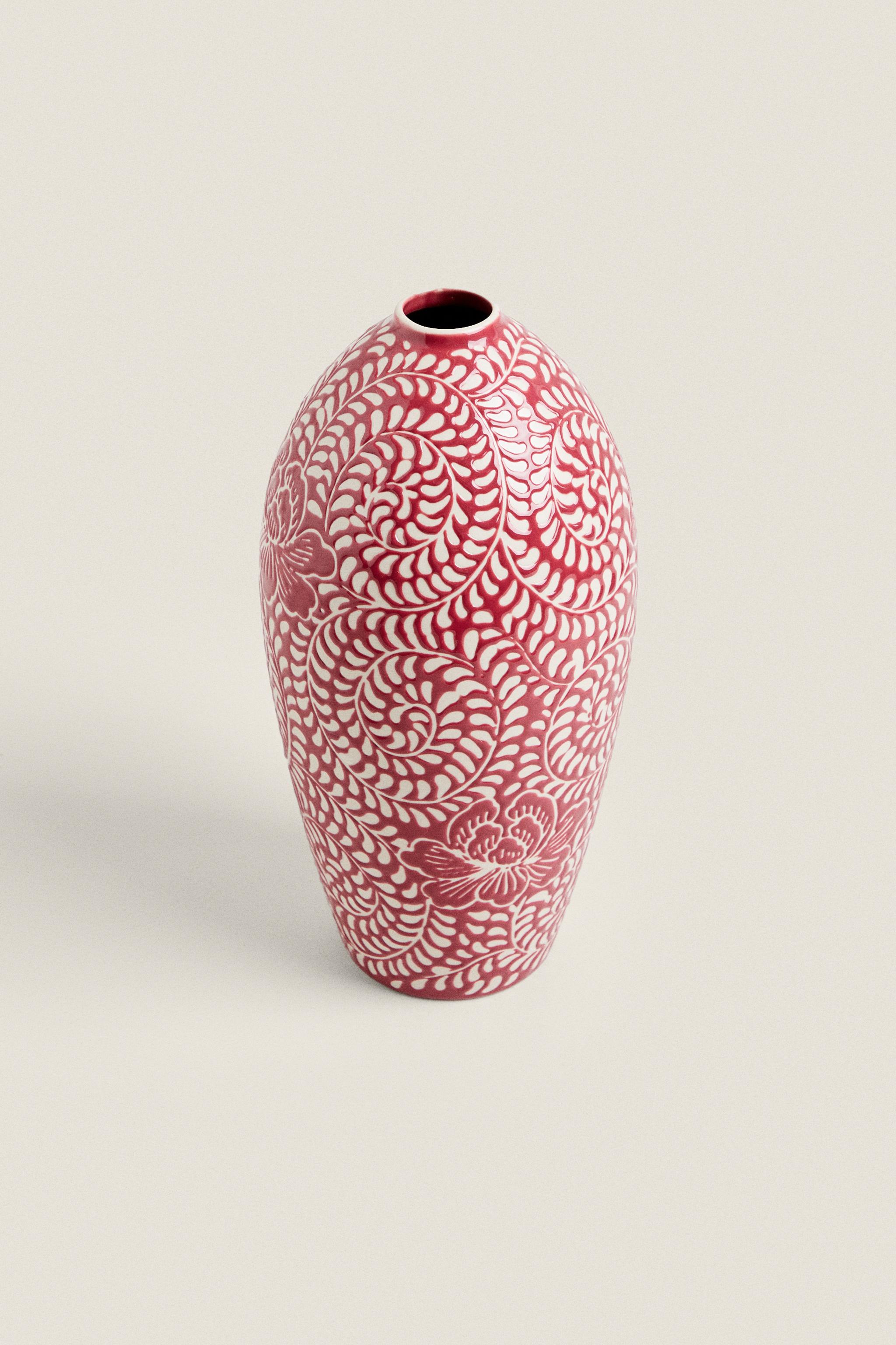 紅色陶瓷花瓶- 紅色| ZARA Hong Kong SAR / 香港特別行政區