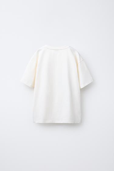 PRINTED T-SHIRT - White by Zara - Image 1