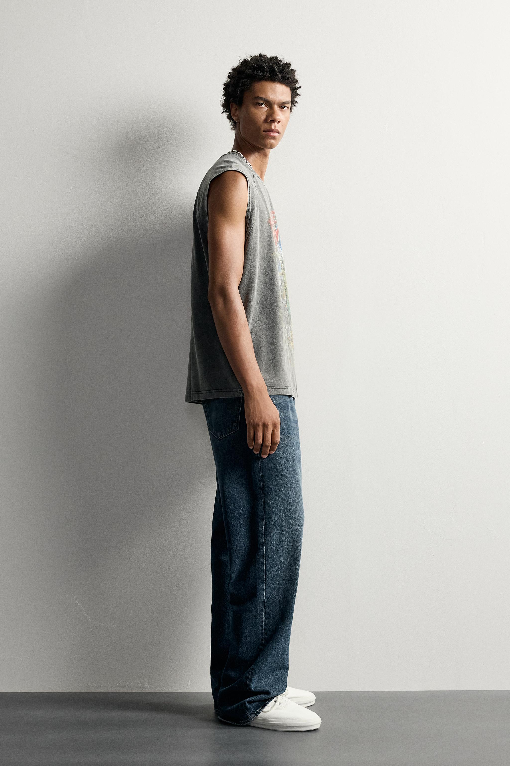 Мужские топы Zara PLANET HOLLYWOOD® GRAPHIC TANK TOP — фото 4