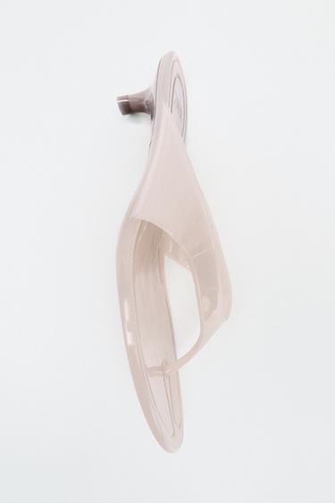 JELLY KITTEN HEEL SANDALS - Pink by Zara