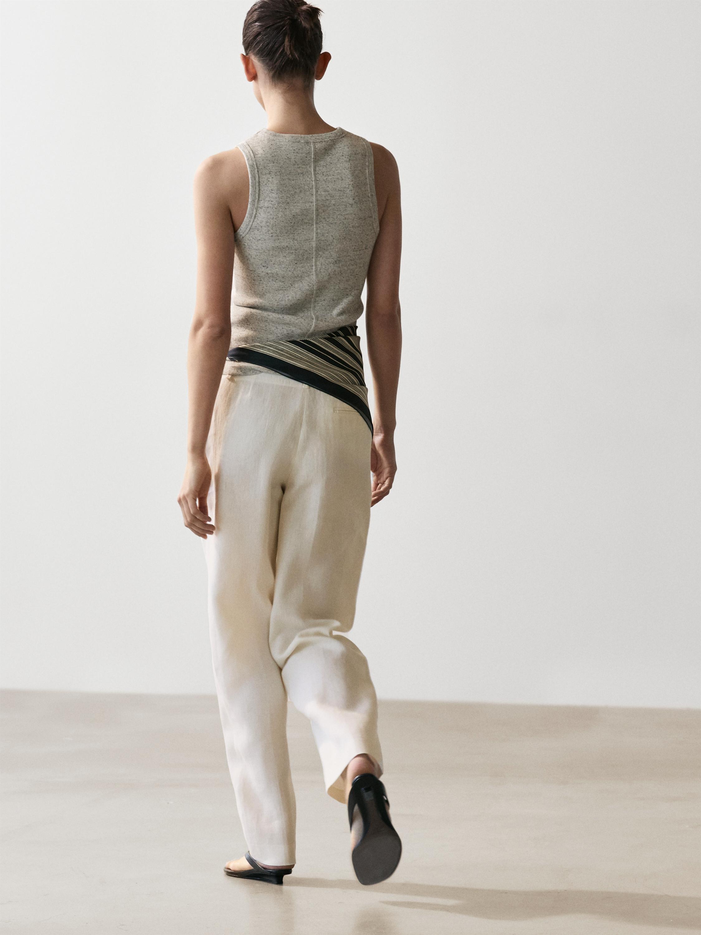 Pantalon de costume en lin