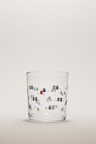 VASO VIDRIO CALCA - Azul de Zara