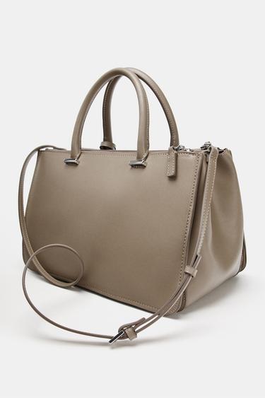 CITYBAG DOUBLE ANSE - Gris taupe de Zara - Image 9