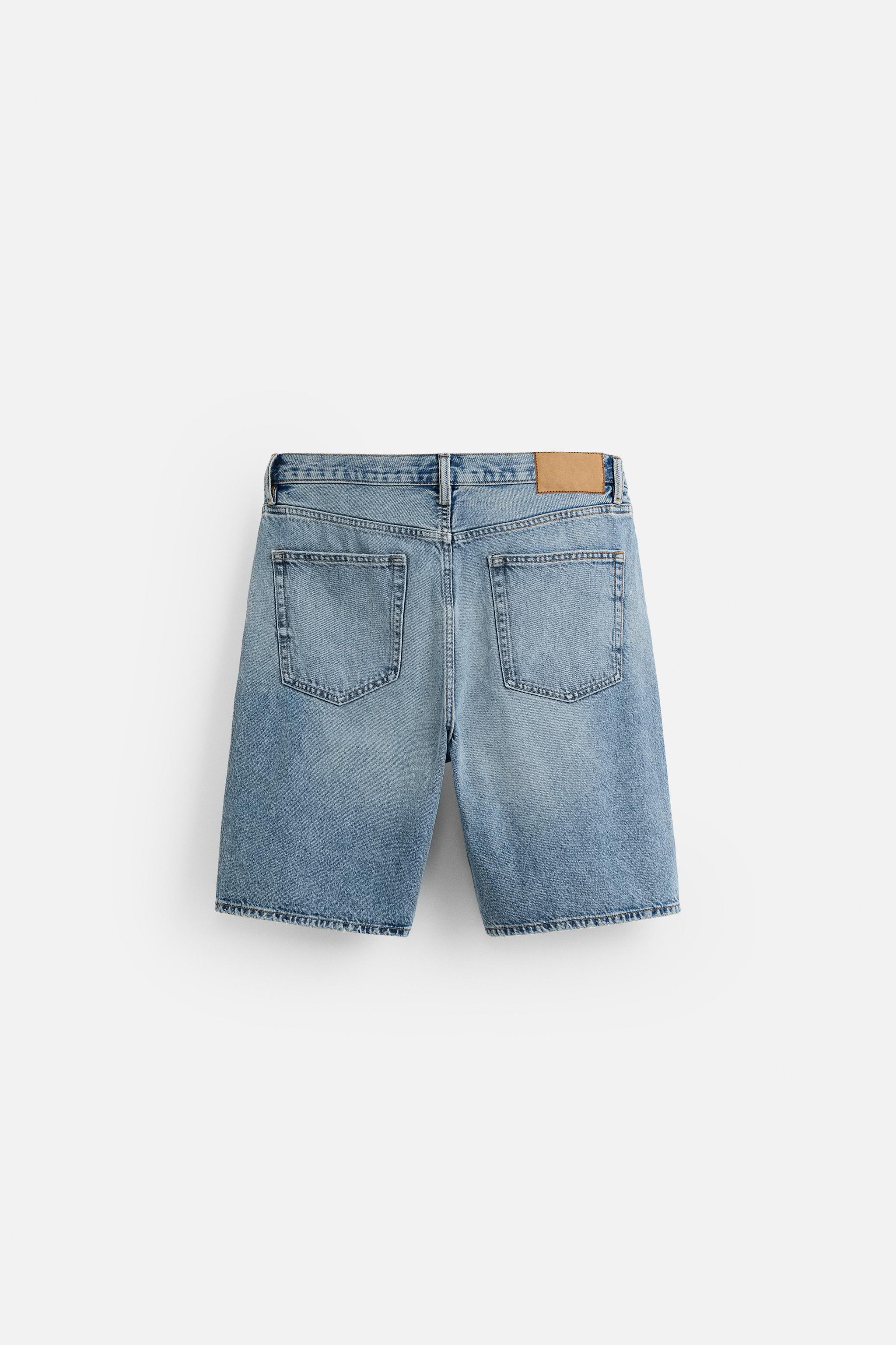 Denim Shorts Zara Bermuda Jeans Uomo Zara Jeans Zara Shorts Zara