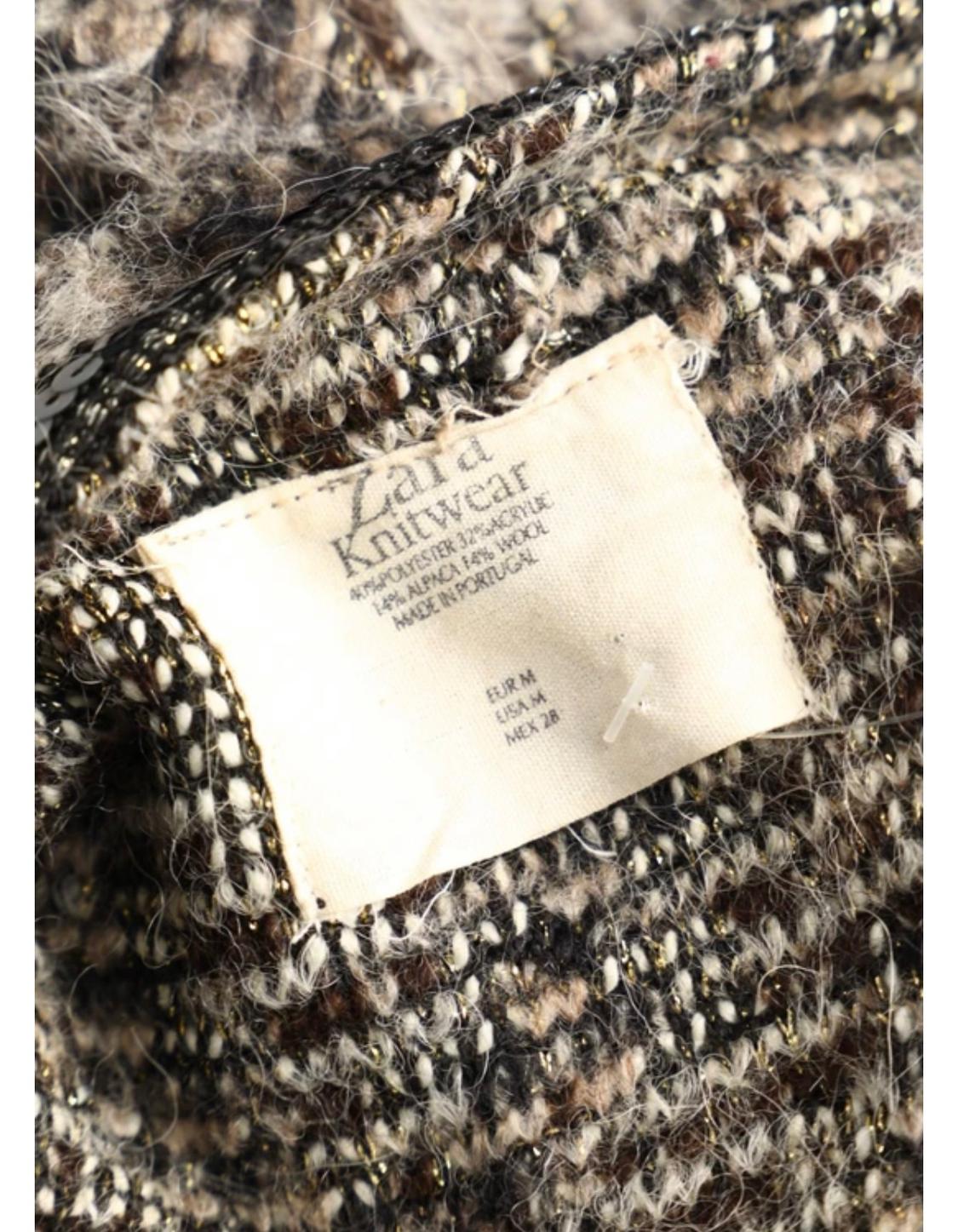 SHORT TEXTURED WEAVE BLAZER - Image 5