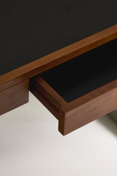 WOODEN DESK WITH METAL LEGS - Brown by Zara - Image 3