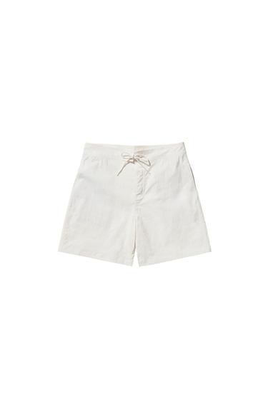 Zara LONG SWIMSUIT - Oyster-white