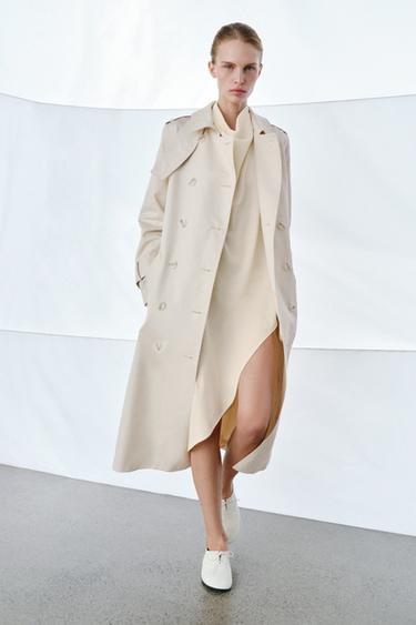 ZW COLLECTION BELTED TRENCH COAT - Light beige by Zara