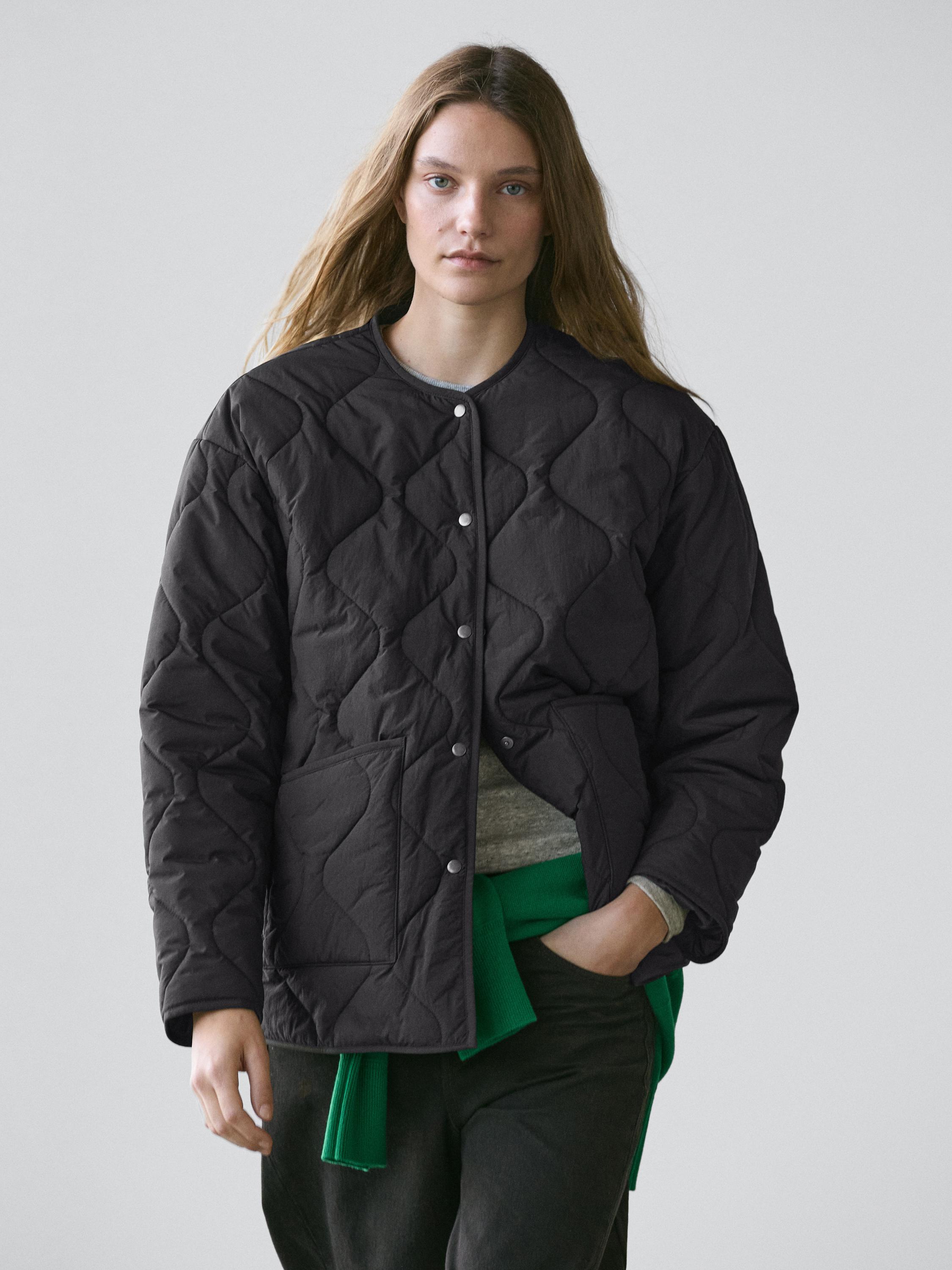 Quilted cape jacket