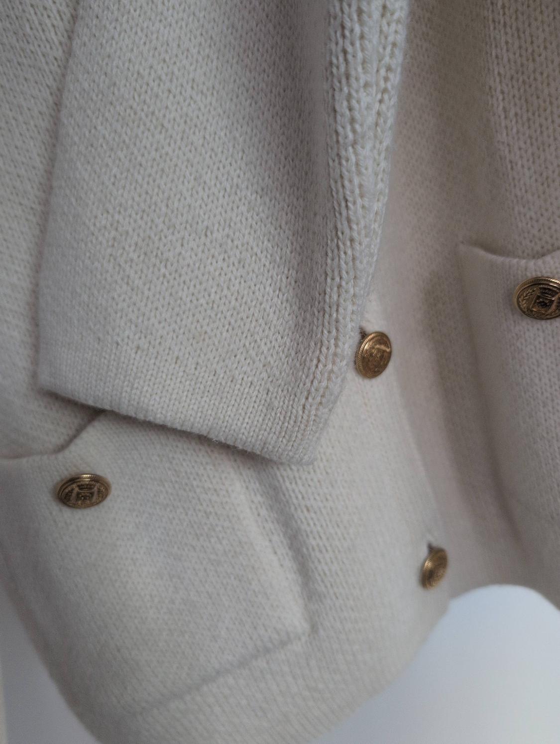 KNIT CARDIGAN WITH GOLDEN BUTTONS - Image 6