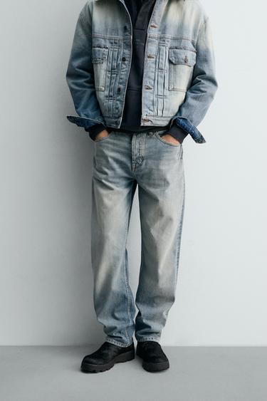 JEAN STRAIGHT FIT SELVEDGE X SR_A - Bleu moyen de Zara