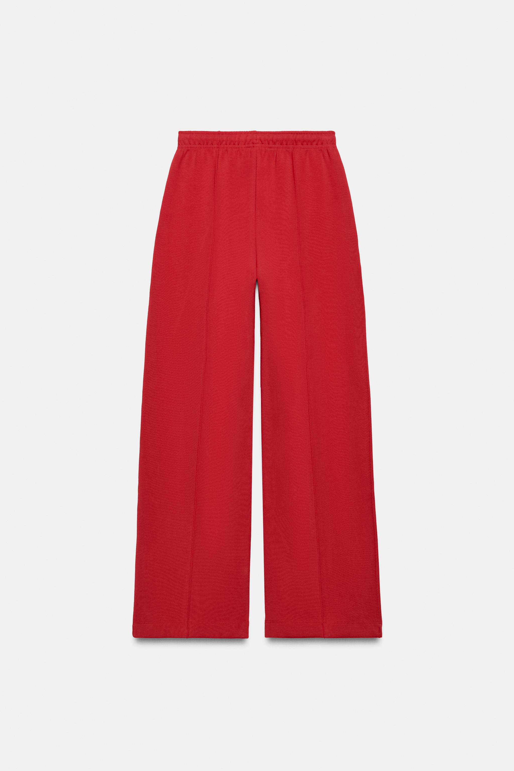 Zara Dikişli İnterlok Pantolon görsel 6