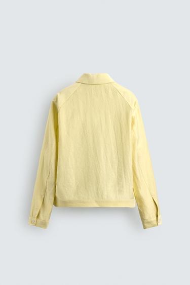 RELAXED FIT TECHNICAL OVERSHIRT - Light yellow by Zara - Image 8