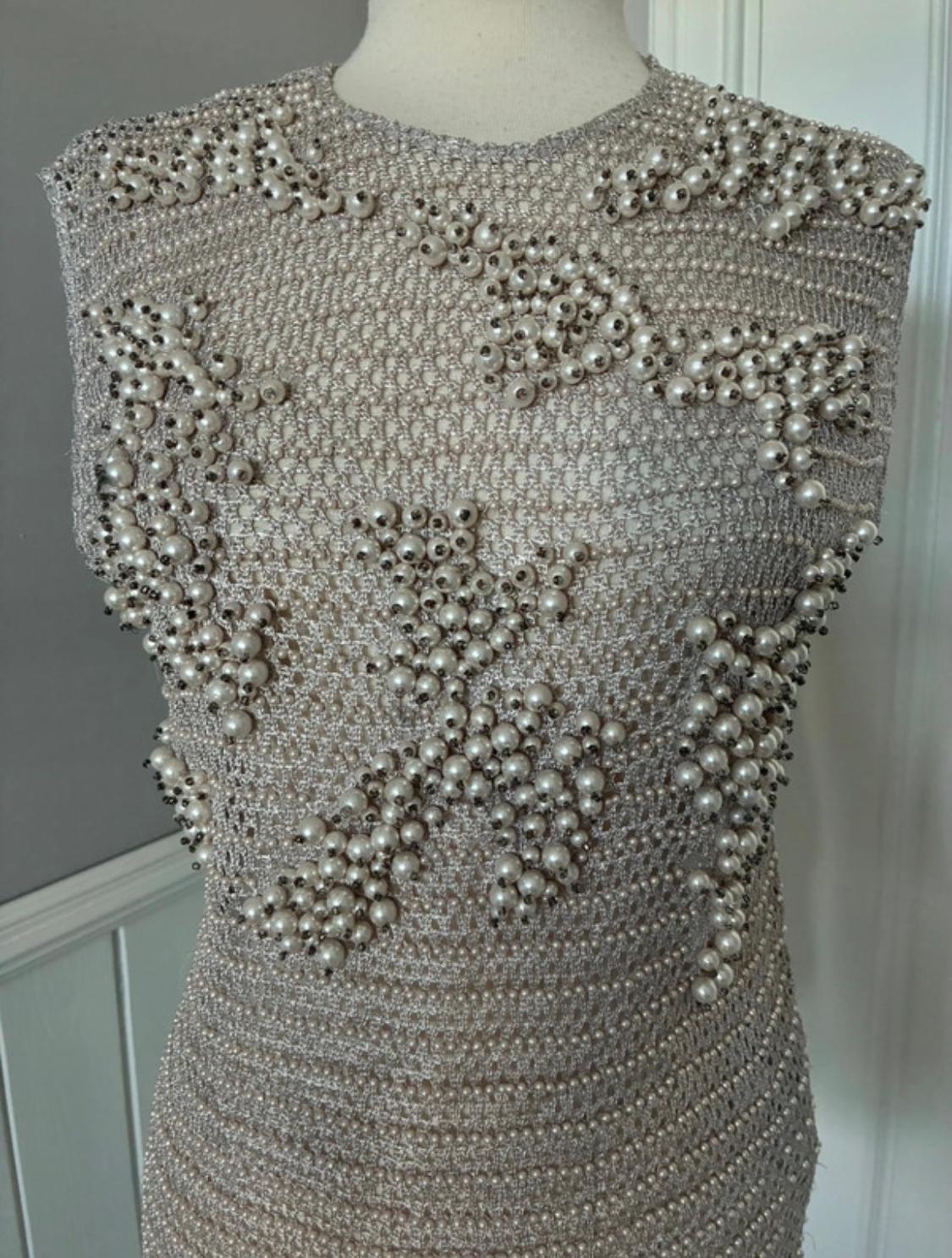 KNIT TOP WITH FAUX PEARLS - LIMITED EDITION - Image 8