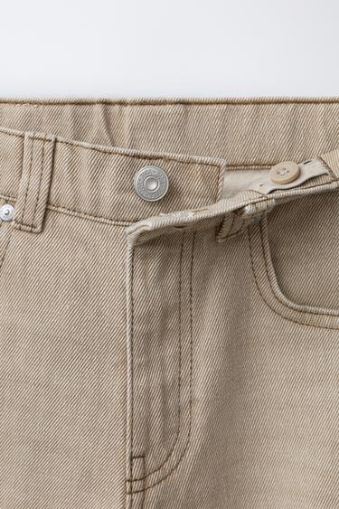 BARREL TROUSERS - Beige by Zara - Image 2