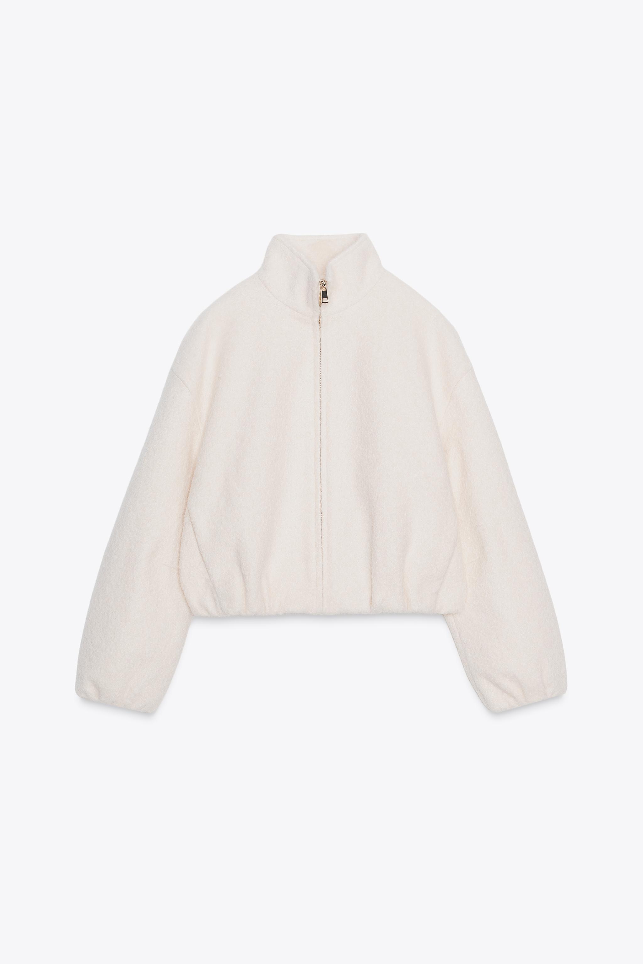 ZARAレディースホワイトショートジャケット ホワイトジャケット - レディース | ZARA 日本