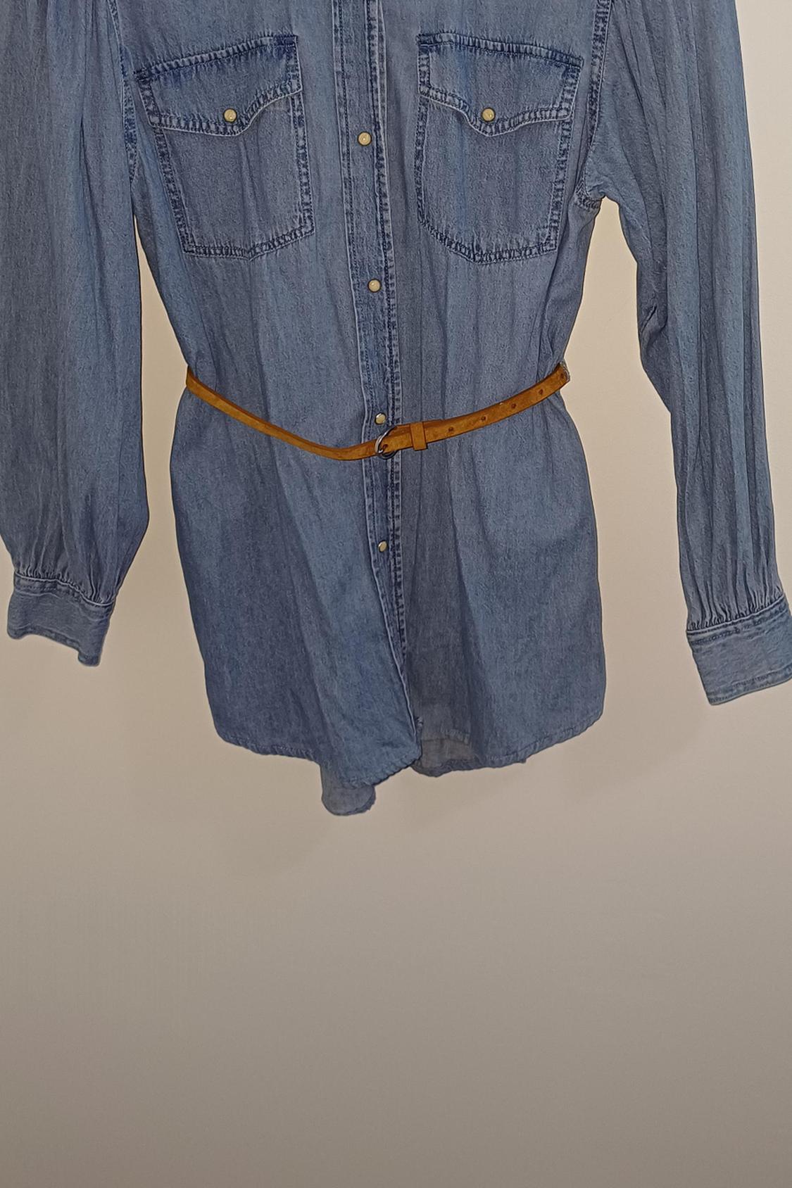 DENIM SHIRT WITH BELT