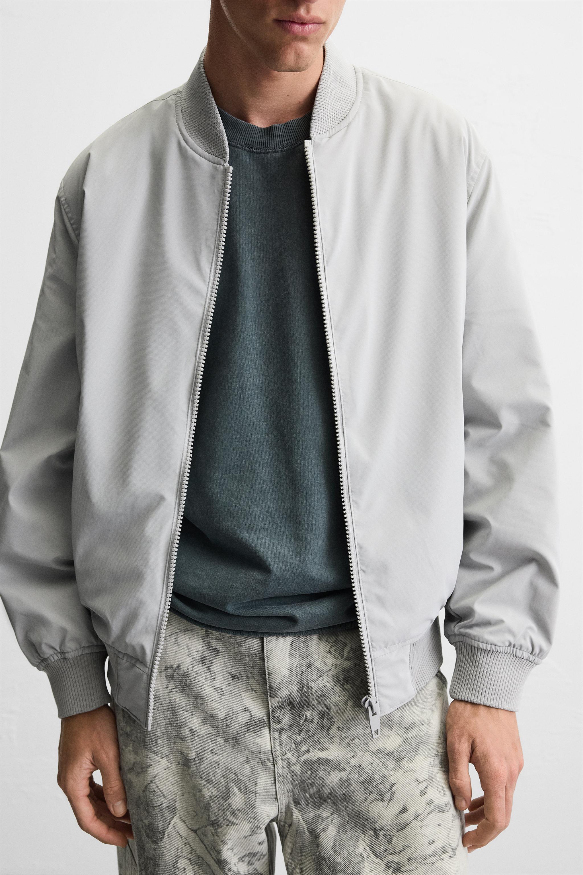 キルティングボンバージャケット - グレー | ZARA Japan / 日本