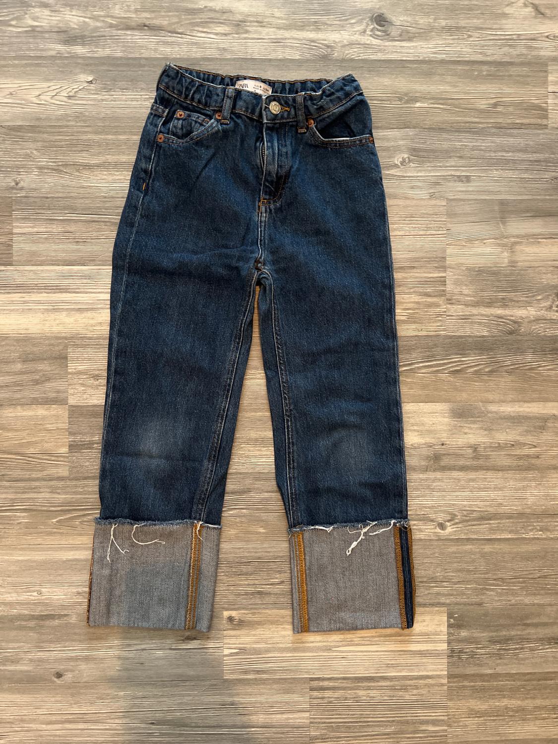 STRAIGHT CONTRAST JEANS