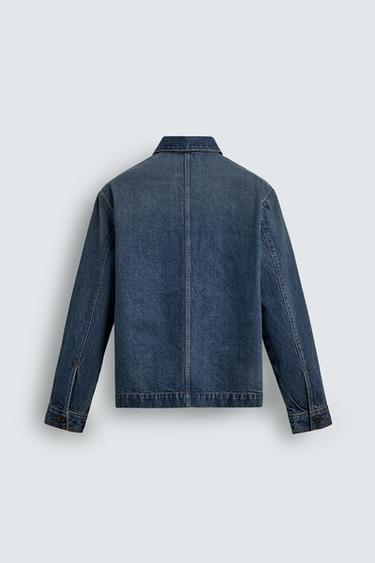 CHEMISE EN DENIM DÉLAVÉ - Bleu de Zara - Image 8
