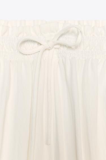 PANTALON PALAZZO ZW COLLECTION - Blanc cassé de Zara - Image 6