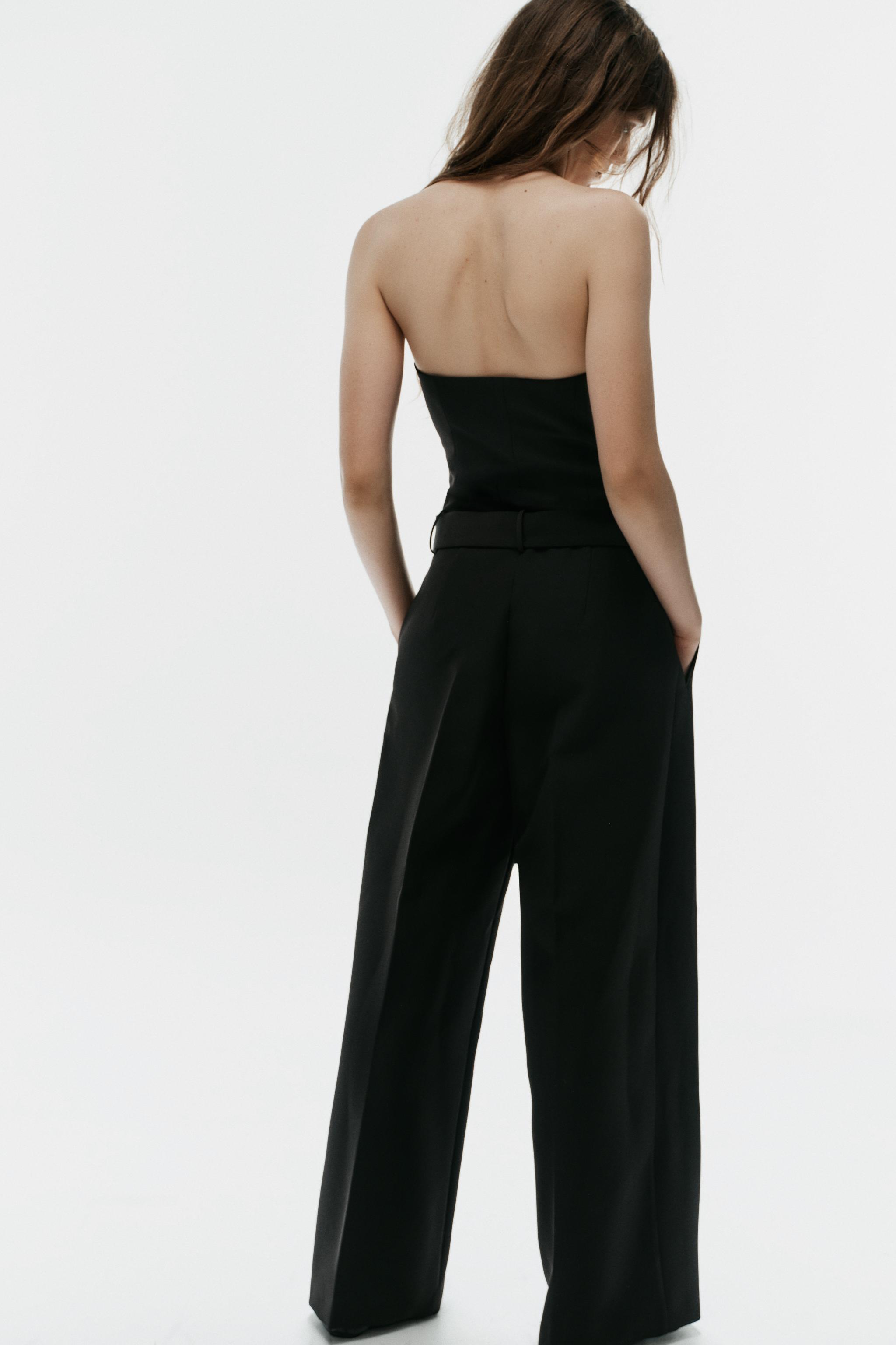 LONG JUMPSUIT WITH BUTTONS AND BELT